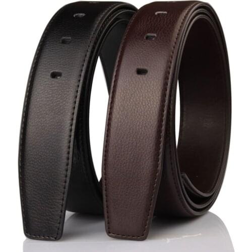 No Buckle Belts 3.7cm Wide Genuine Cow Leather Belt Without Pin Buckle Strap Designer Belts for Men High Quality KZM015