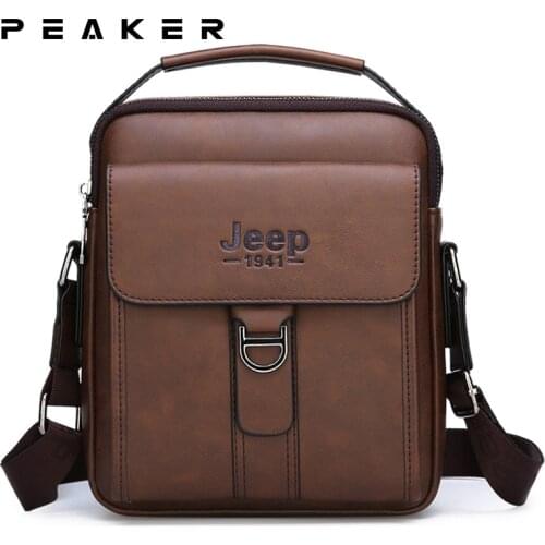 Peaker Luxurious Mens Cross Shoulder Bag Travel Sling Messenger Bags Leather Business Party Bag For Man Shoulder Bag Husband