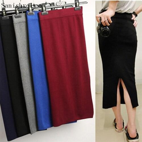 Sanishroly Knitted Pencil Skirts