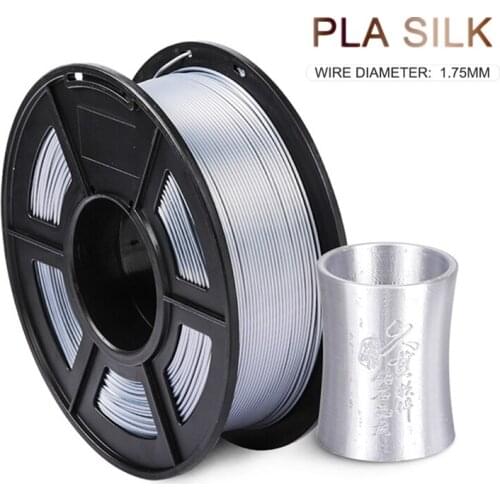 Silk Filament 1.75mm 1kg GREY PLA SILK For 3D Printer Bright Color Silk PLA 3d Filament Silk Texture 3D Printing Materials