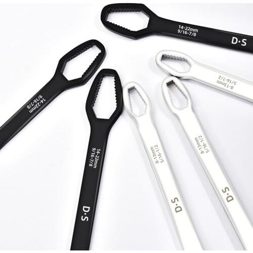 Universal Torx Wrench Adjustable Glasses Wrench 8-22mm Ratchet Wrench Spanner for Bicycle Motorcycle Car Manual Repairing Tools