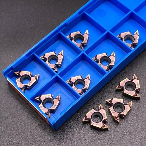10pcs RCKLCY 16IR M AG55 ISO FT1125 CNC external threading insert carbide insert lathe turning blade for stainless steel