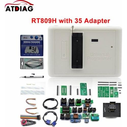 100% Original RT809H Universal Programmer EMMC-Nand FLASH Programmer with 35 Adapters Full Adapters Free Shipping