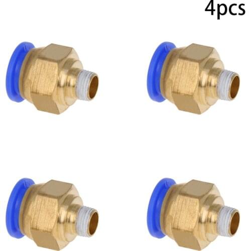 2-10pcs Pneumatic Connector Quick Blue Plastic Threaded Fitting 12-9.75mm 12-12.75mm 2020 High Quality Component PC12-01 PC12-02