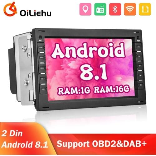OiLiehu Android 8.1 Car radio with screen 2 din Multimedia Player For VW Volkswagen BORA POLO MK5 Sharan MK4 Jetta Golf Chico
