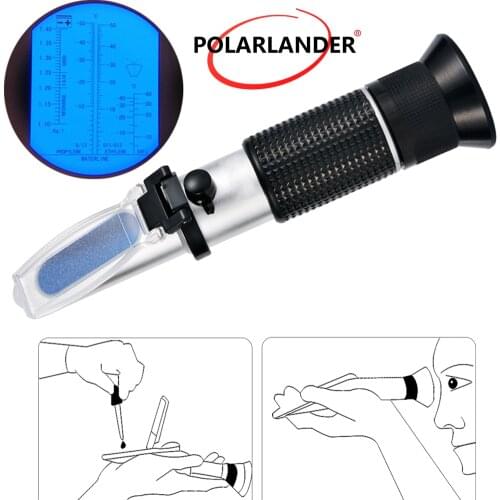 Automotive antifreeze Polarlander freezing point tester Urea Adblue Battery fluid Glass water tester meter ATC Tool