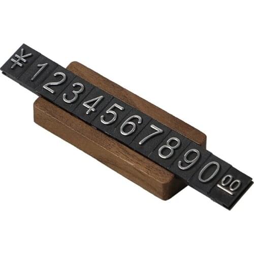 Wooden Base Wood Basic Frame Kit Adjustable Letter Price Indicator Pricing Digital Cubes