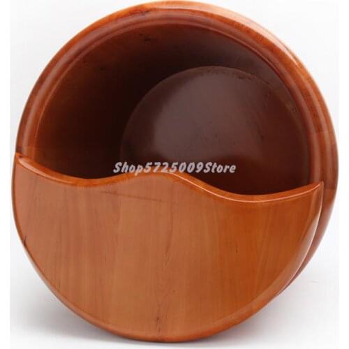 Foot Soaking Wooden Bucket Foot Therapy Bucket Household Cypress Heightening And Thickening Foot Basin With Cover Wood