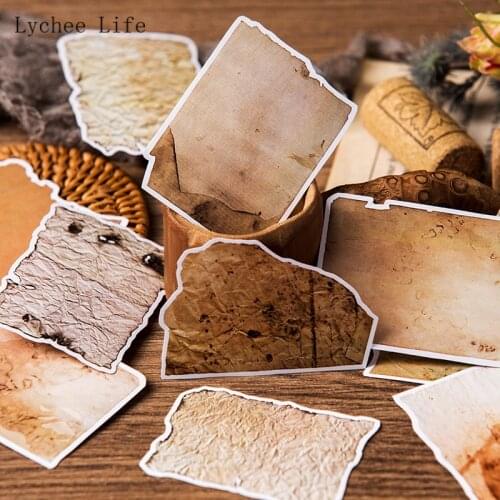 Lychee Life 16Pcs Retro Vintage Bullet Journal Stickers Travel Srapbooking Journal Craft Diary Ablum Diy Decorative Stickers