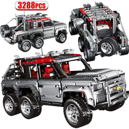 3288pcs City Mechanical Racing Car Model Building Blocks DIY Creator MOC Off-Road SUV Vehicle Bricks Toys for Children