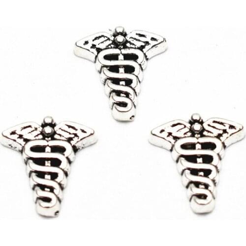 Newest 10Pcs/Lot Medical Symbol Floating Charms For Living Glass Memory Lockets Necklace DIY Jewelry