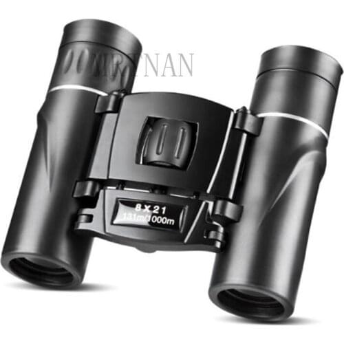 8x21 HD Hunting Binoculars Telescope Outdoor Travel Zoom Prism Folding Glasses Handheld Powerful Binoculars 2021