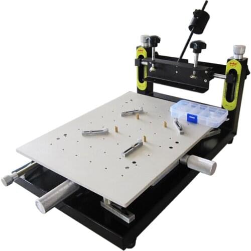 PUHUI High Precision Solder Paste Printer PCB board welding 300x400mm Manual Stencil Printer Silk Printing Machine