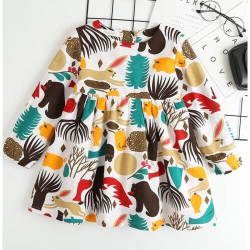 New Baby Girls Dress Autumn Polka Dot with Bow Long Sleeve Princess Dresses for Girl Kids Dress Spring Vestidos 2 5 7 Years