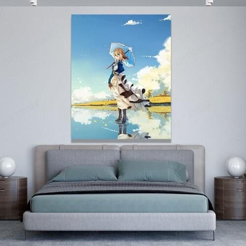 SUPERIOR POSTER Violet Evergarden Anime Poster Manga Art Wall Print TV Show Japanese High Quality Canvas Painting