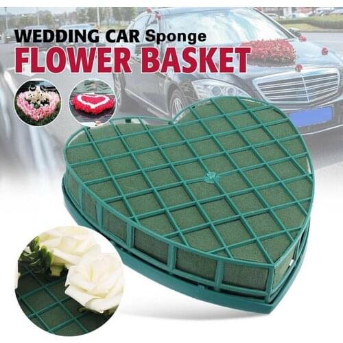 20CM Heart Shape Flower Foam Sucker For Fresh Floral Car Table Decoration Gift Props Party Wedding Supplies