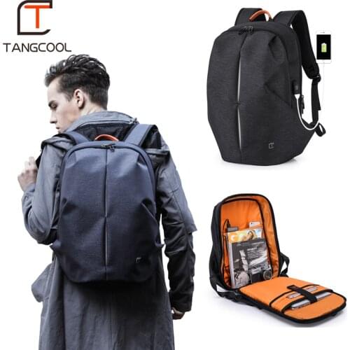 Tangcool Multifunction USB charging Men 17inch Laptop Backpacks For Teenager Mochila Leisure Travel Fashion Men backpack