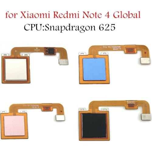 For Xiaomi Redmi Note 4 Global fingerprint scanner Home Button Flex Cable Touch ID Sensor Return Flex Cable Repair Parts