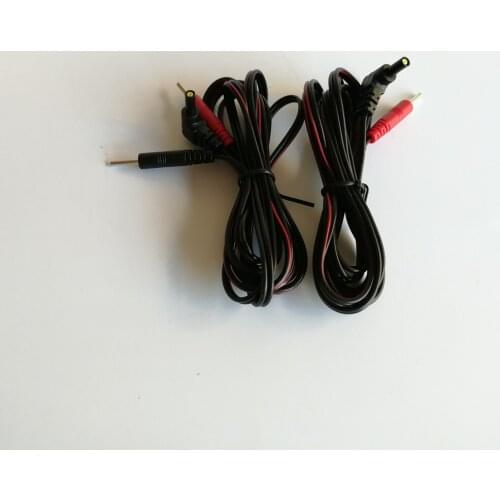 100pcs/lot Replacement Jack DC Head 2.35mm Electrode Lead Wires Connector Cables Connect TENS 7000 Unit or Physiotherapy Machine