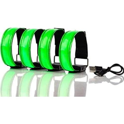 USB Charging LED Luminous Night Running Armband Bracelet Outdoor Sports Reflective Safety Belt Outdoor Sports Luminous Arm Band