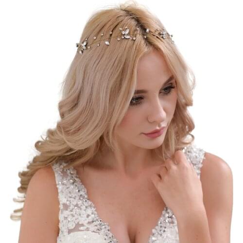 ZMHP11-G Wedding Tiara Wedding Accessories Wedding Hair Jewelry Bridal Hair Accessories Wedding Headbands for Bride Headpieces