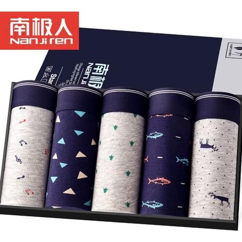 4pcs/Lot Mens Underwear Boxers Boxer Homme Male Underpants Brand Shorts Cueca Boxer Shorts Sexy Man Cotton Panites