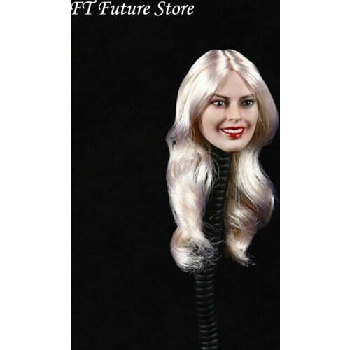 In Stock Collectible 1/6 Scale D-010 European Girl Head Carving The Clown Female Head Model Toy for 12 inches Pale Skin Body