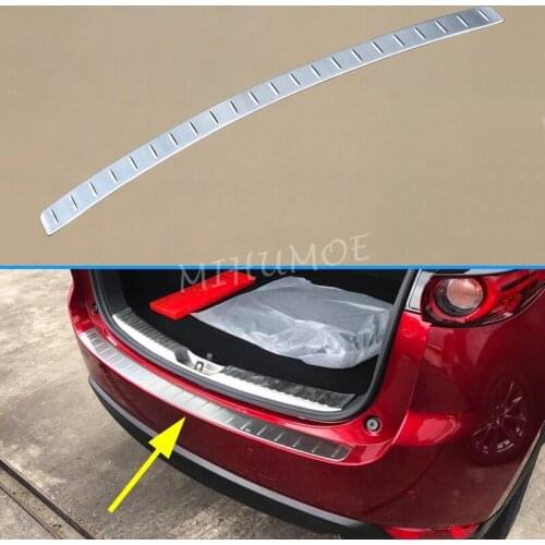 Stainless Steel Rear Bumper Protector Trunk Sill Guard For Mazda CX-5 2017 2018 2019 2020 2021