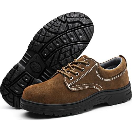 Safety Shoes Cap Steel Toe Safety Shoe Boots For Man Work Shoes Men Waterproof Size Footwear Spring Wear-resistant DXZ042