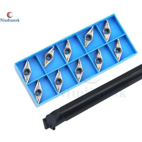1pc S25S-SVZBR16 Inner Hole Turning Tool Holder S25S-SVZBL16 Arbor CNC Lathe Tool 10pcs VBMT1604 VBGT Carbide Inserts Lathe Suit