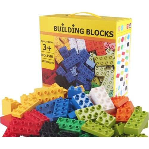 102pcs Diy Building Blocks Bricks Creative with Educational Toys for Children Christmas Gifts Kids Birthday Gifts