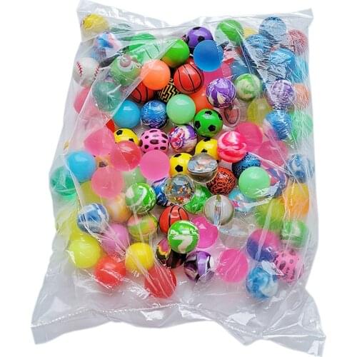 2Pcs/set Colorful Toy Ball Mixed Bouncy Ball Child Elastic Rubber Children Kids Outdoor Bath Bouncy Toys Cool