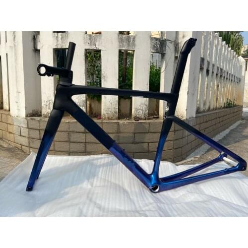 SL7 road bicycle carbon frameset threaded flat-mount disc suitable for Di2 group 700C carbon road bike frame