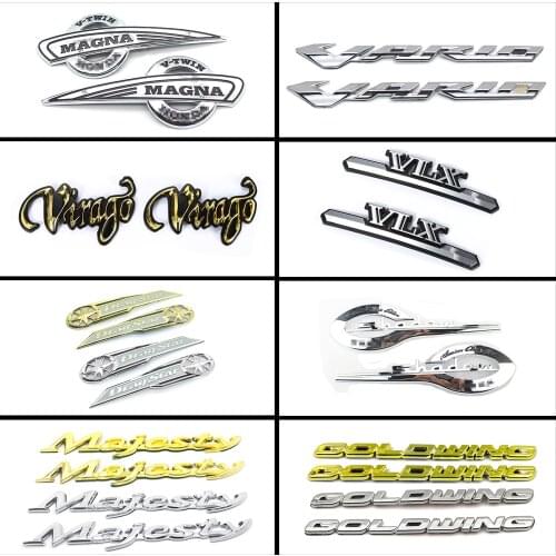 Motor 3D Emblem Badge Decal Fuel Tank Sticker For GOLDWING GL1800 Dragstar XVS400 Shadow VT400 Magna VLX Majesty YP400 Vario150