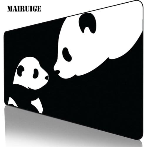 40x90 Cute Panda Mouse Pad Computer Table Mat Gamer PC Laptop Large Gamer Mousepad Keyboard XXL Desk Mat Gaming Accessories Rug