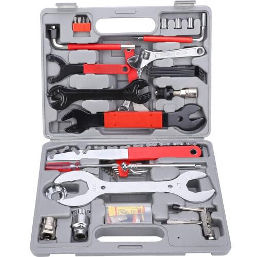 44Pcs/Set Multifunction Bike Repair Tool Set Wrench Sockets Tools Kit Bicycle Repair Hand Tools Set With Box