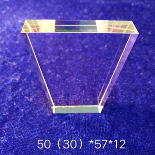 50(30)*57*12 MM photon hair removal instrument light guide crystal, E light hair removal beauty instrument light guide crystal