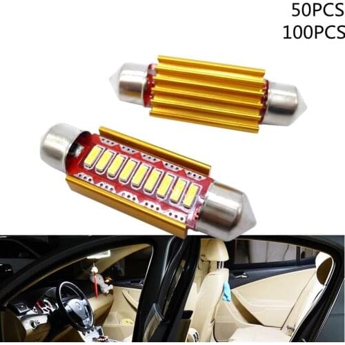 10pcs LED BULB C5W C10W Car LED License Plate Reading Dome Lamp White For Honda civic accord crv fit jazz dio city