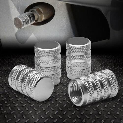 4pcs Bicycle Accessories Tyre Valve Cover Car Truck Bike Tire Wheel Colored Aluminum Alloy Metal Dust Rim Cover Hub Valve Cover