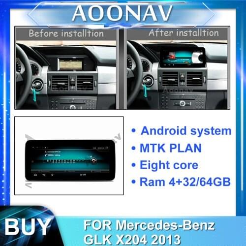 2din android car radio multimedia player for-Mercedes-Benz GLK X204 2013 car autoradio touch screen GPS navigation head unit