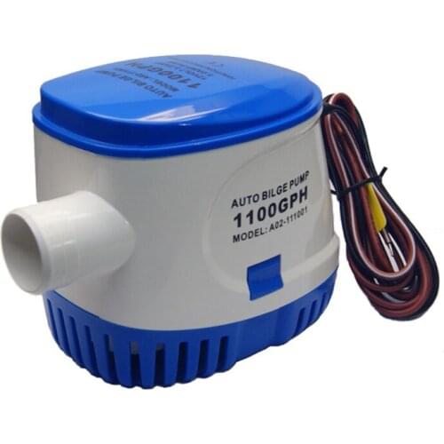 12V 24V automatic bilge pump small submersible pump marine drainage pump mini electric water pump 1100GPH 750GPH