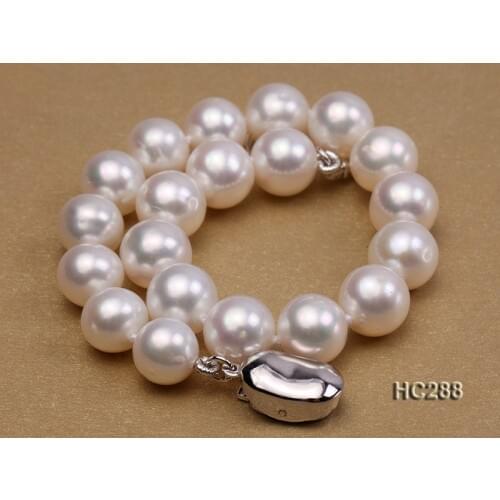 Unique Pearls jewellery Store AAA 7.5-8mm White Round Natural Freshwater Pearl Bracelet 19cm S925 Silver Clasp