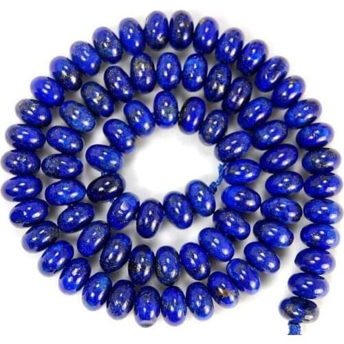 5x8mm Natural Indigo Lapis Lazuli Gem loose Beads 15"