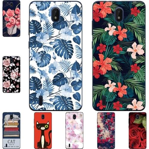 I am alone Phone Case For Nokia C01 Plus 2021 5.45 inch Bags Fashion Luxury Color Cartoon Printed Paint Mobile