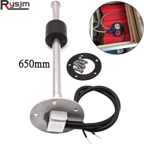 Custom size Marine Boat Car Fuel Level Sensor 650mm 0-190/240-33ohm Water level Gauge meter fuel gauge Fuel Sending Unit