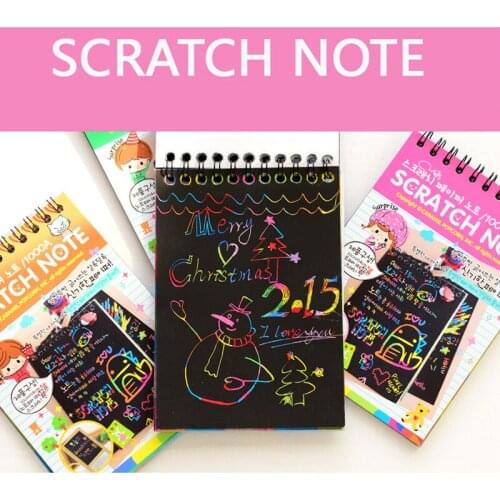 Kids Drawing Graffiti Book DIY Craft Painting Paper Educational Toy Hand-Painted Scratch Toy Parent-child Interaction Game