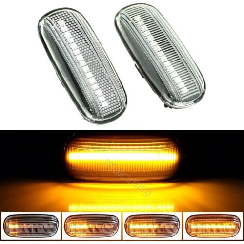 For Audi A3 S3 8P A4 S4 RS4 B6 B7 B8 A6 S6 RS6 C5 C7 LED Dynamic Side Marker Turn Signal Light Sequential Blinker Indicator Lamp