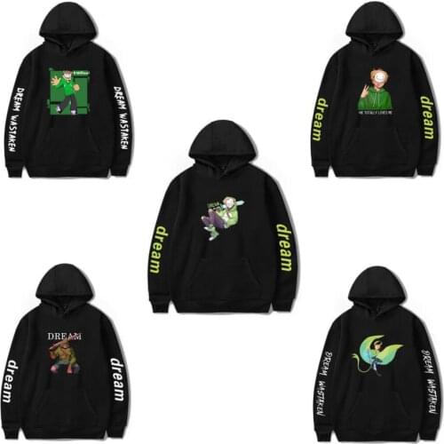 Dream Smp Merch Oversized Hoodies Men Women Anime Cosplay Autumn Winter Fashion Sweatshirt Streetwear Casual Tracksuits
