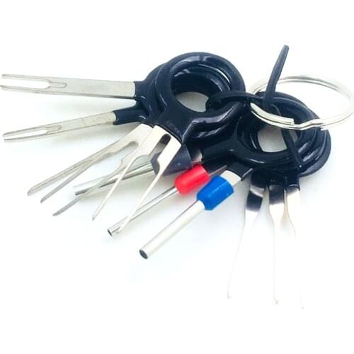 11Pcs/Set Terminal Removal Tools Car Electrical Wiring Crimp Connector Pin Extractor Kit For KIA Rio K2 K3 K4 Sportage Forte