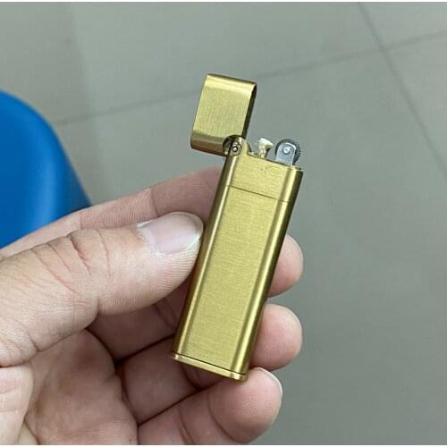 Short Ultra-thin Wheel Kerosene Lighter Smoking Accessories for Weed Gadgets for Men Regalos Para Hombre Originales Encendedores
